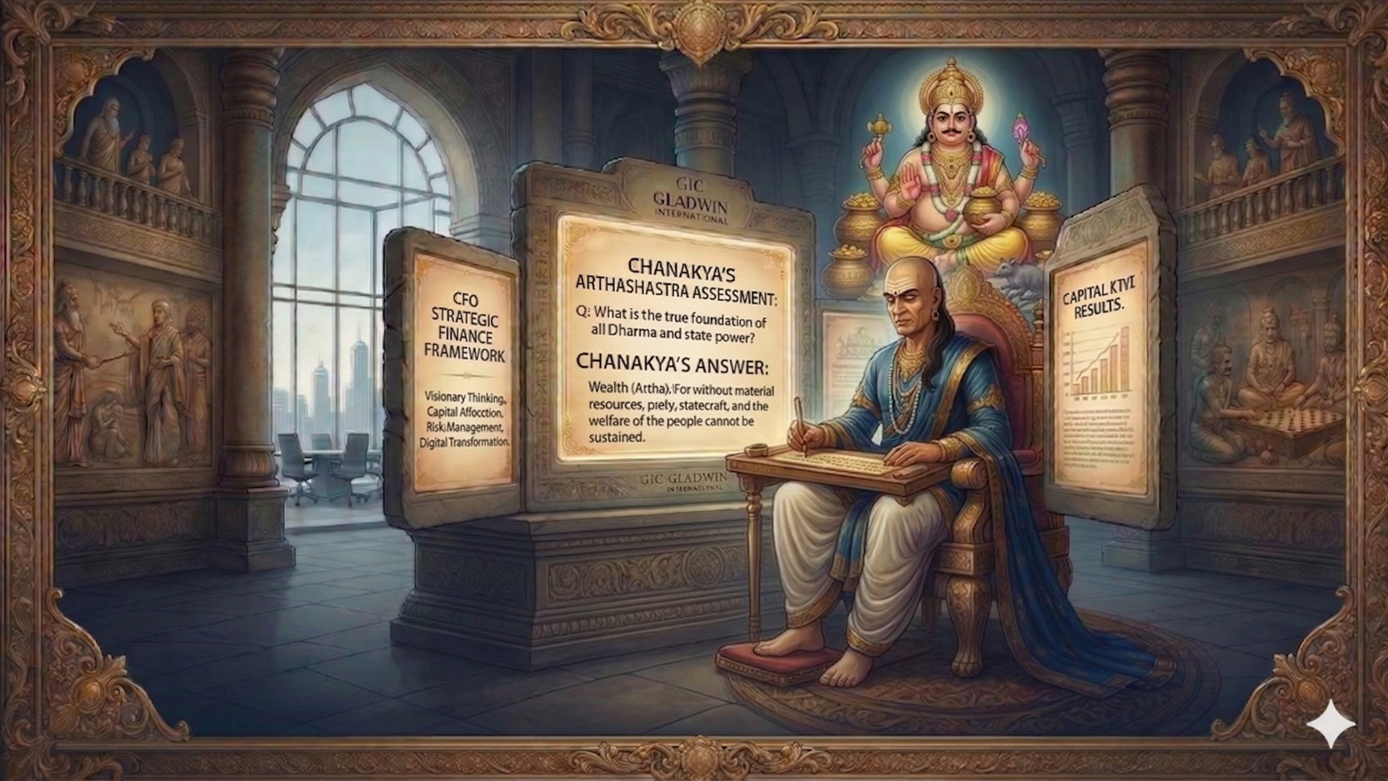 Chanakya & Kubera — The Arthashastra of Finance. Gladwin International CFO Practice.