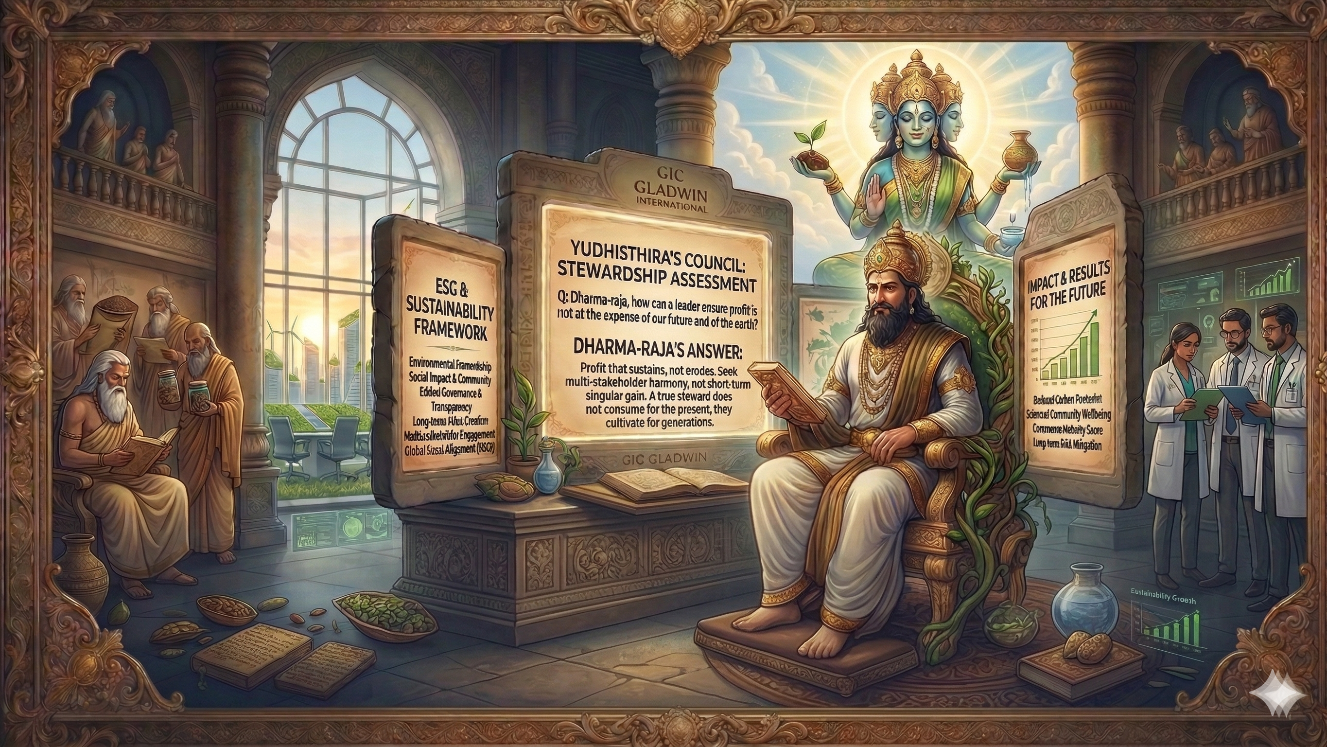 Bhumi Devi & Shakuntala — The Dharma of Stewardship. Gladwin International ESG & Sustainability Practice.