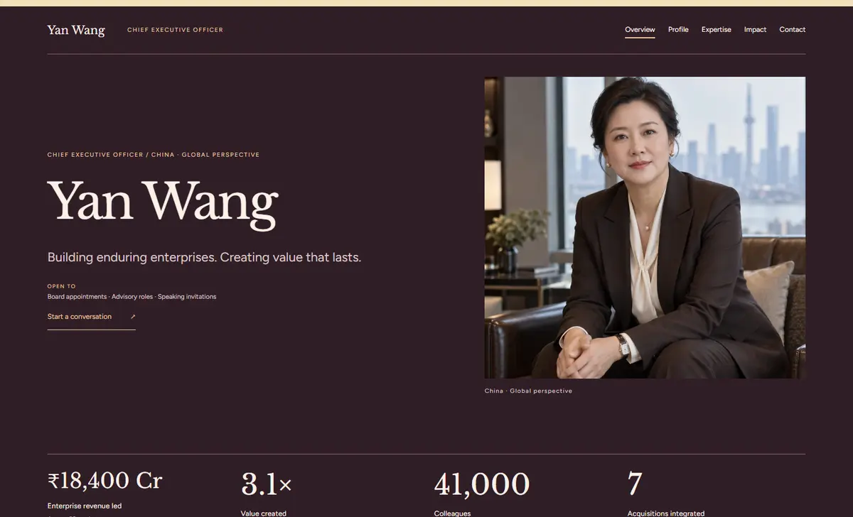 An Advantage leadership website design